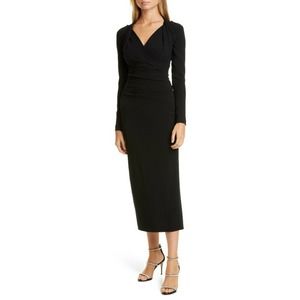 Talbot Runhof Crepe Cocktail Dress NWT